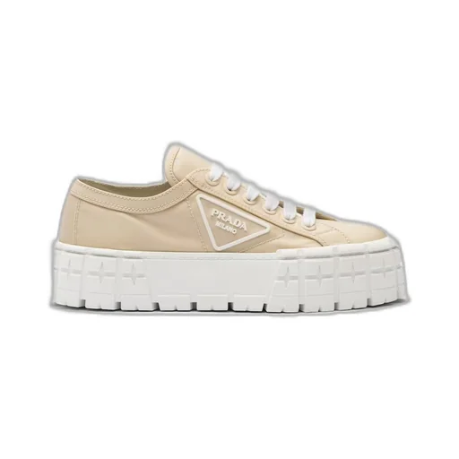 Double Wheel Re-Nylon gabardine sneakers