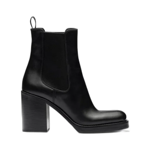 Leather booties