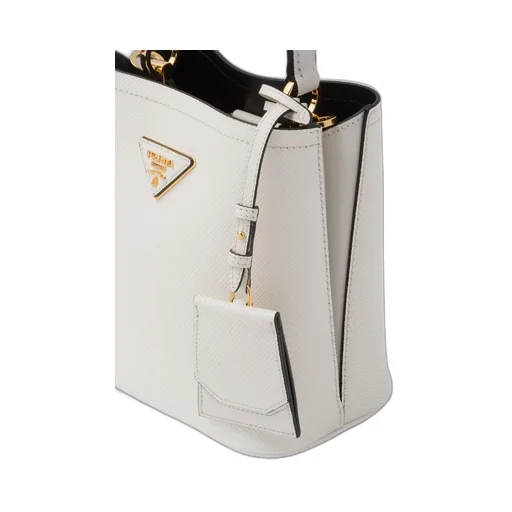 Small Saffiano Leather Prada Panier Bag