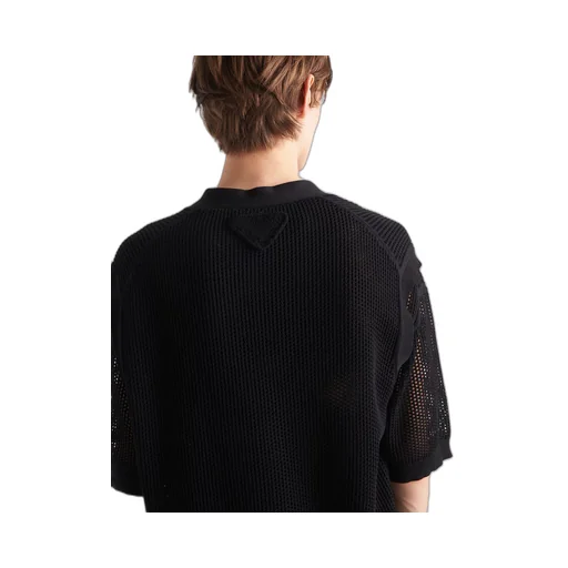 Sleeveless silk and cotton cardigan