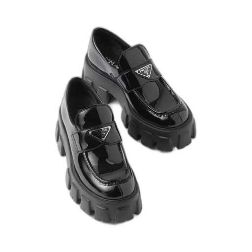 Monolith patent leather loafers
