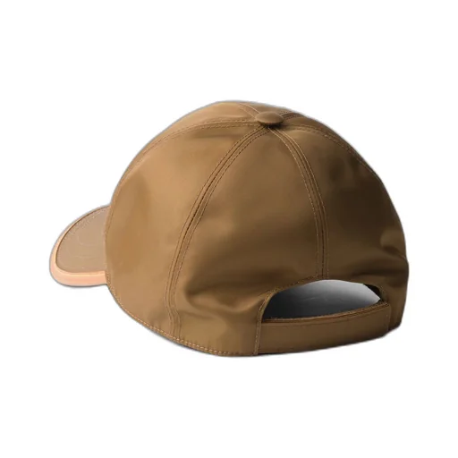 Re-Nylon and leather baseball cap