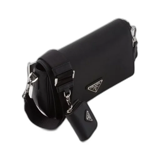 Saffiano leather shoulder bag