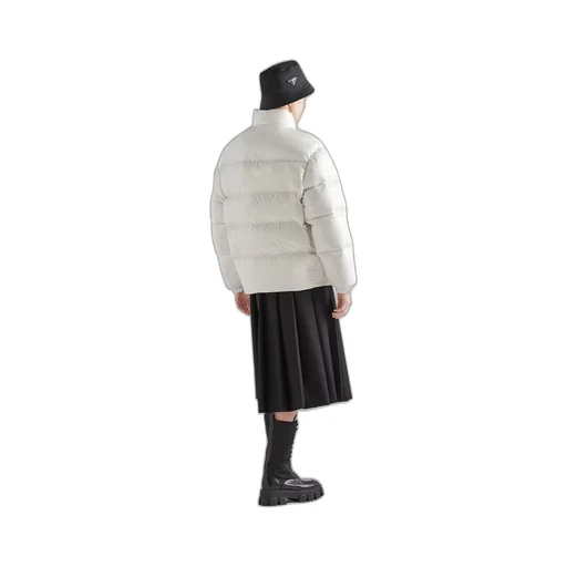 Re-Nylon hooded down jacket