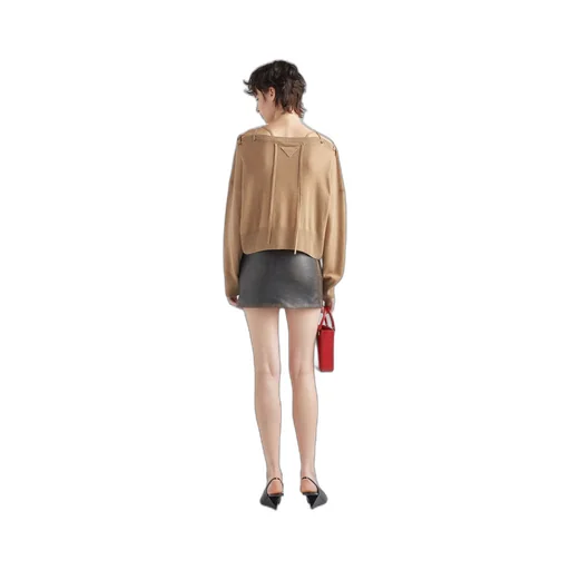 Leather miniskirt