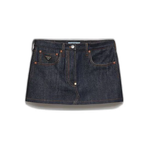 Miniskirt in selvedge denim