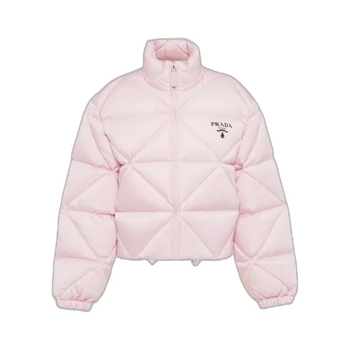 Re-Nylon Gabardine cropped down jacket