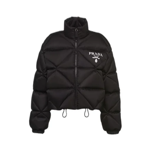 Re-Nylon Gabardine cropped down jacket