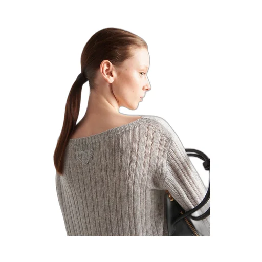 Wool and cashmere boat-neck sweater