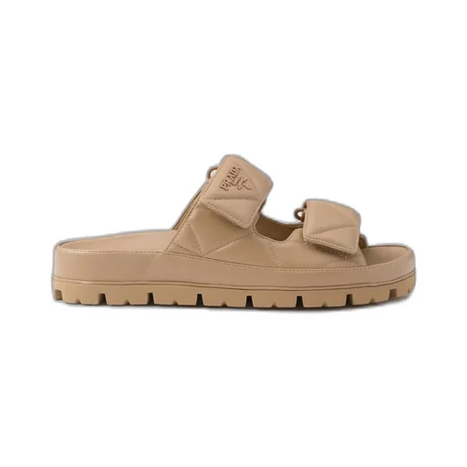 Padded nappa leather sandals