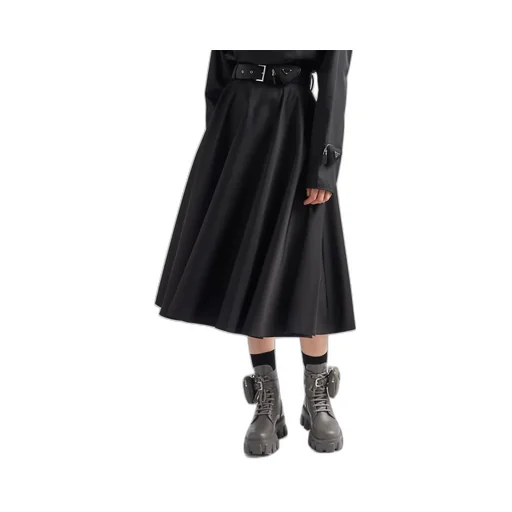 Monolith leather and Re-Nylon boots with pouch