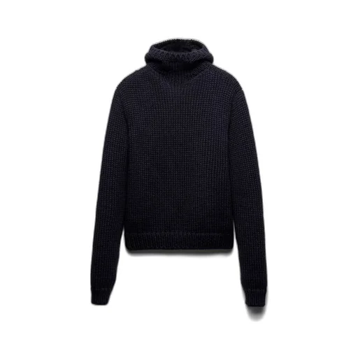 Wool hooded sweater