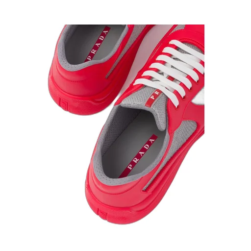 Prada America's Cup Soft rubber and bike fabric sneakers