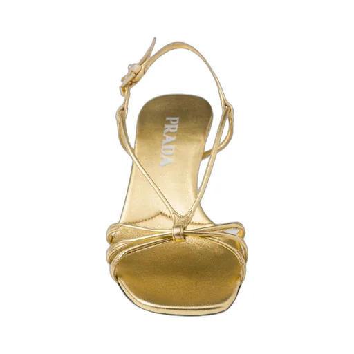 Mordoré nappa leather heeled sandals