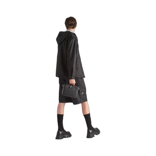 Re-Nylon hooded blouson jacket