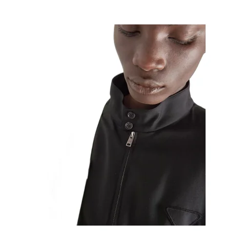 Wool blouson jacket