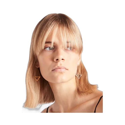 Eternal Gold cut-out drop earrings in yellow gold with diamonds