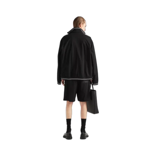 Piqué Bermudas with Re-Nylon details