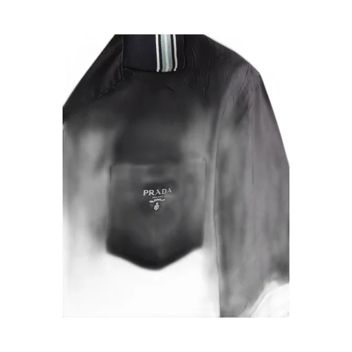 Short-sleeved silk twill shirt