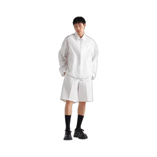 Technical poplin jacket