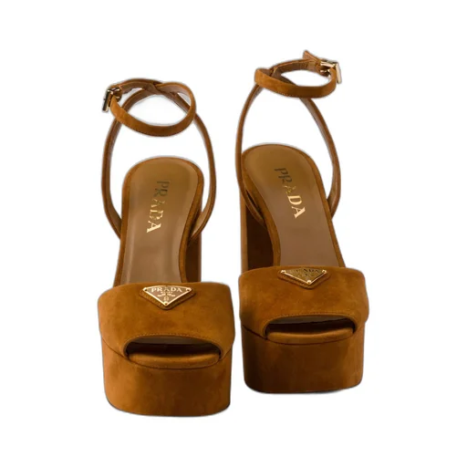 Suede platform sandals