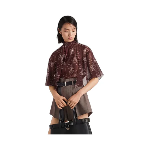 Printed georgette top