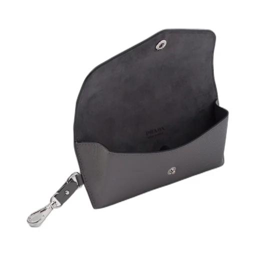Saffiano leather eyeglasses case