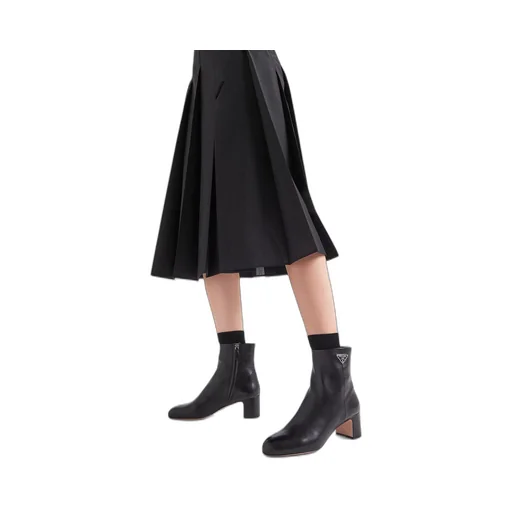 Leather booties