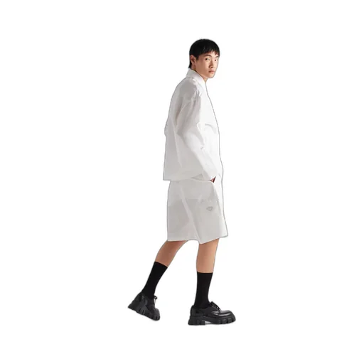 Technical poplin Bermudas