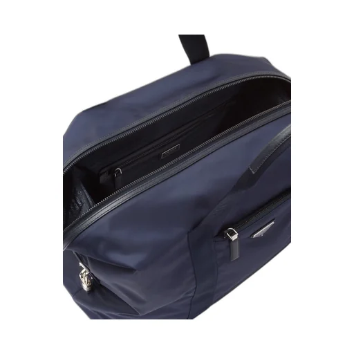 Re-Nylon and Saffiano leather duffle bag
