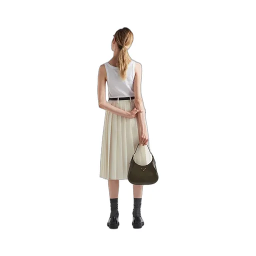 Ribbed knit jersey tank top