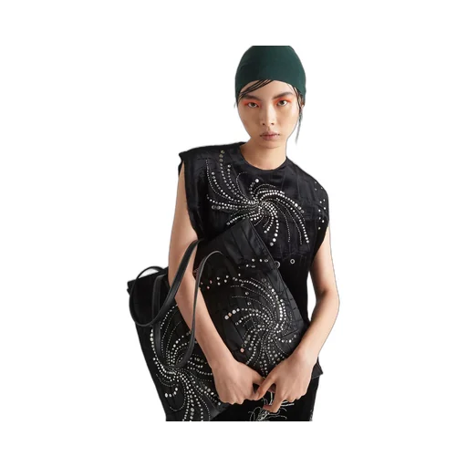 Embroidered velvet dress