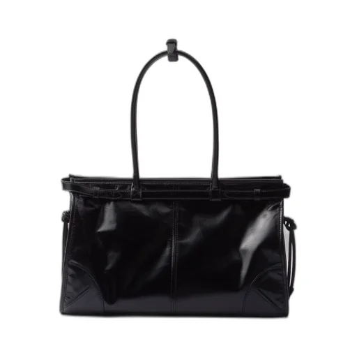 Large leather handbag
