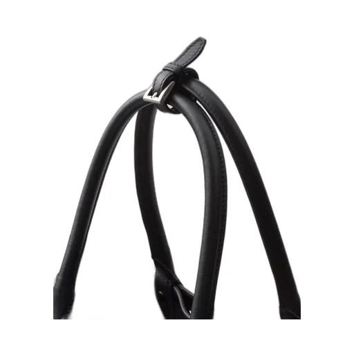 Prada Buckle leather handbag with double belt