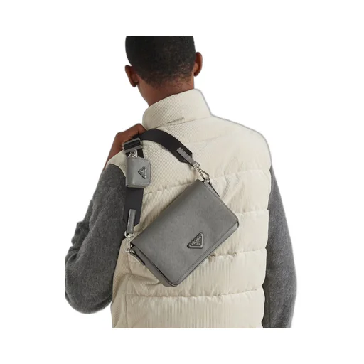 Saffiano leather shoulder bag