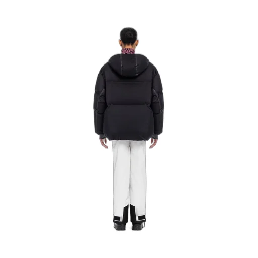 Light Re-Nylon hooded down jacket