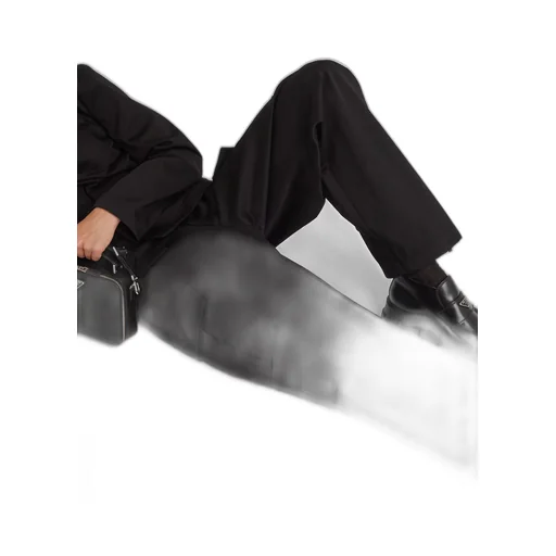 Cotton satin cargo pants