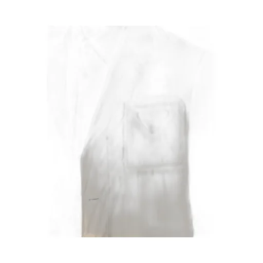 Single-breasted cotton blend jacket