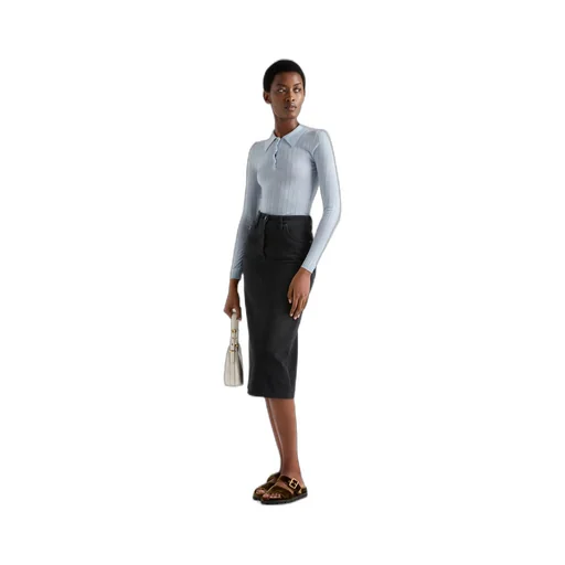 Cashmere and silk polo shirt