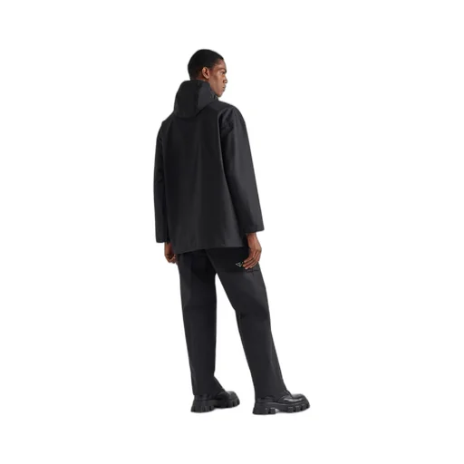 Technical poplin raincoat