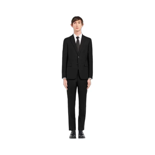 Wool and mohair single-breasted suit