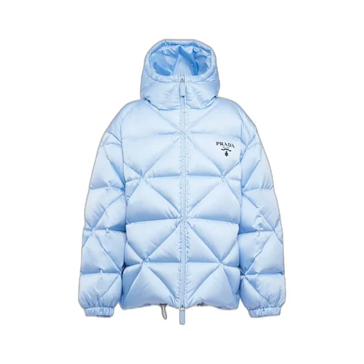 Oversized Re-Nylon Gabardine down jacket