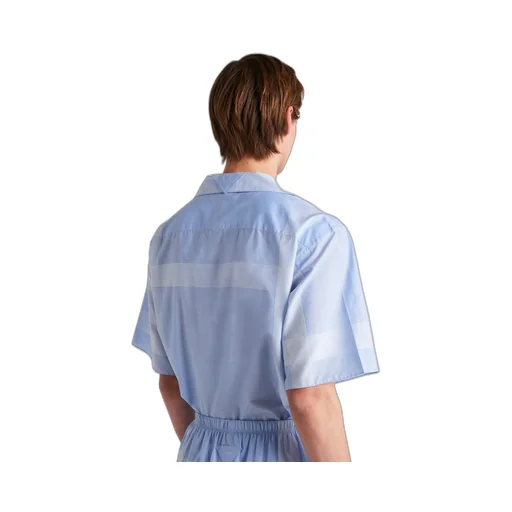 Short-sleeved cotton shirt
