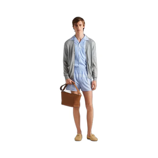 Short-sleeved cotton shirt