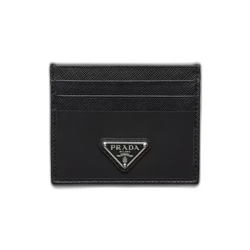 Re-Nylon and Saffiano leather card holder