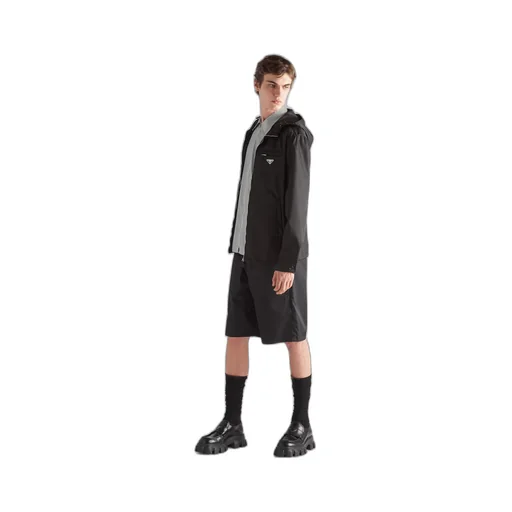 Re-Nylon hooded blouson jacket