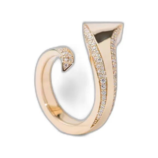 Eternal Gold snake ring in yellow gold and diamonds