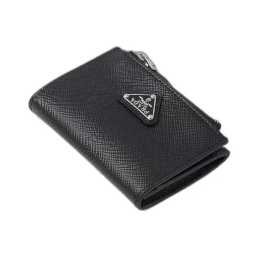 Saffiano leather card holder