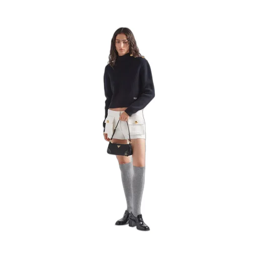 Re-Edition 2002 Re-Nylon and brushed leather shoulder bag