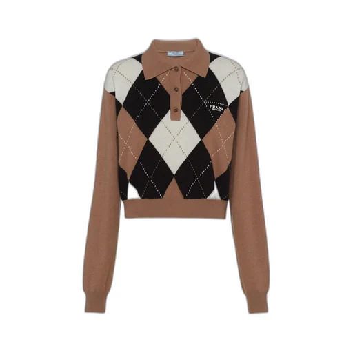 Cashmere polo shirt